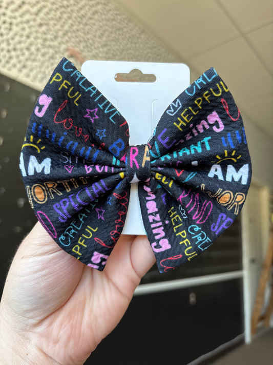 Affirmations- regualr bow