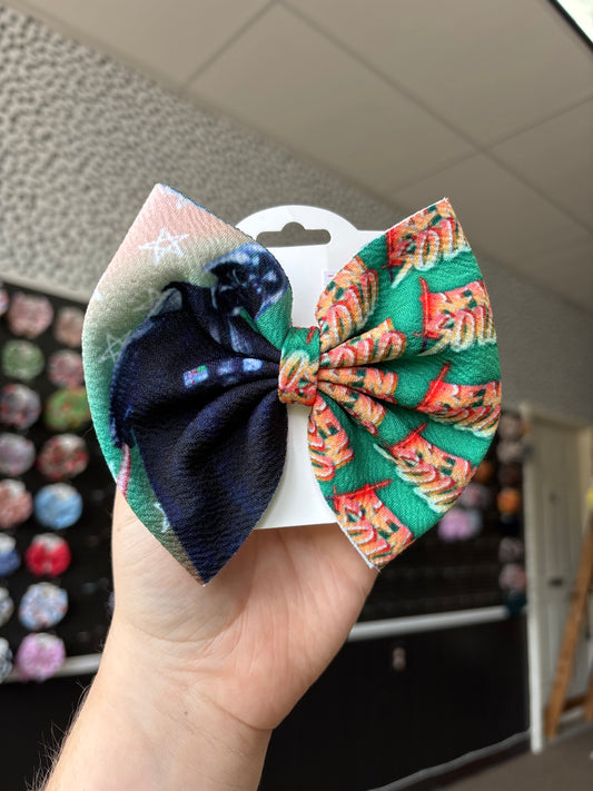 Dark side two toned bow