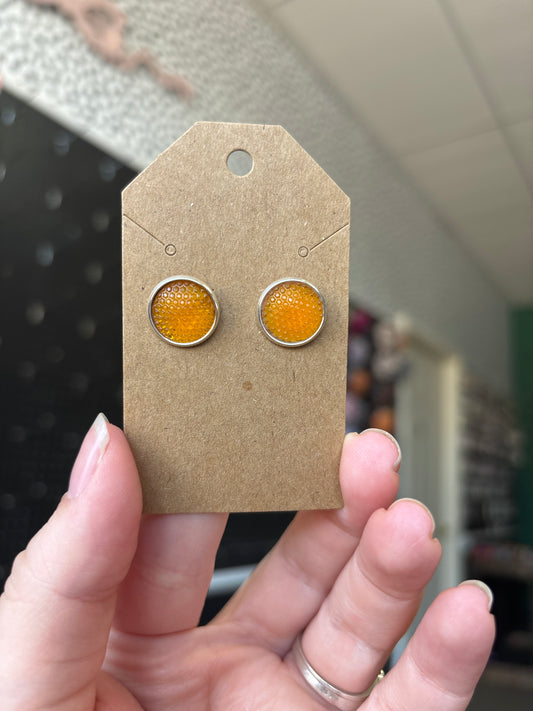 Honeycomb 12mm earring
