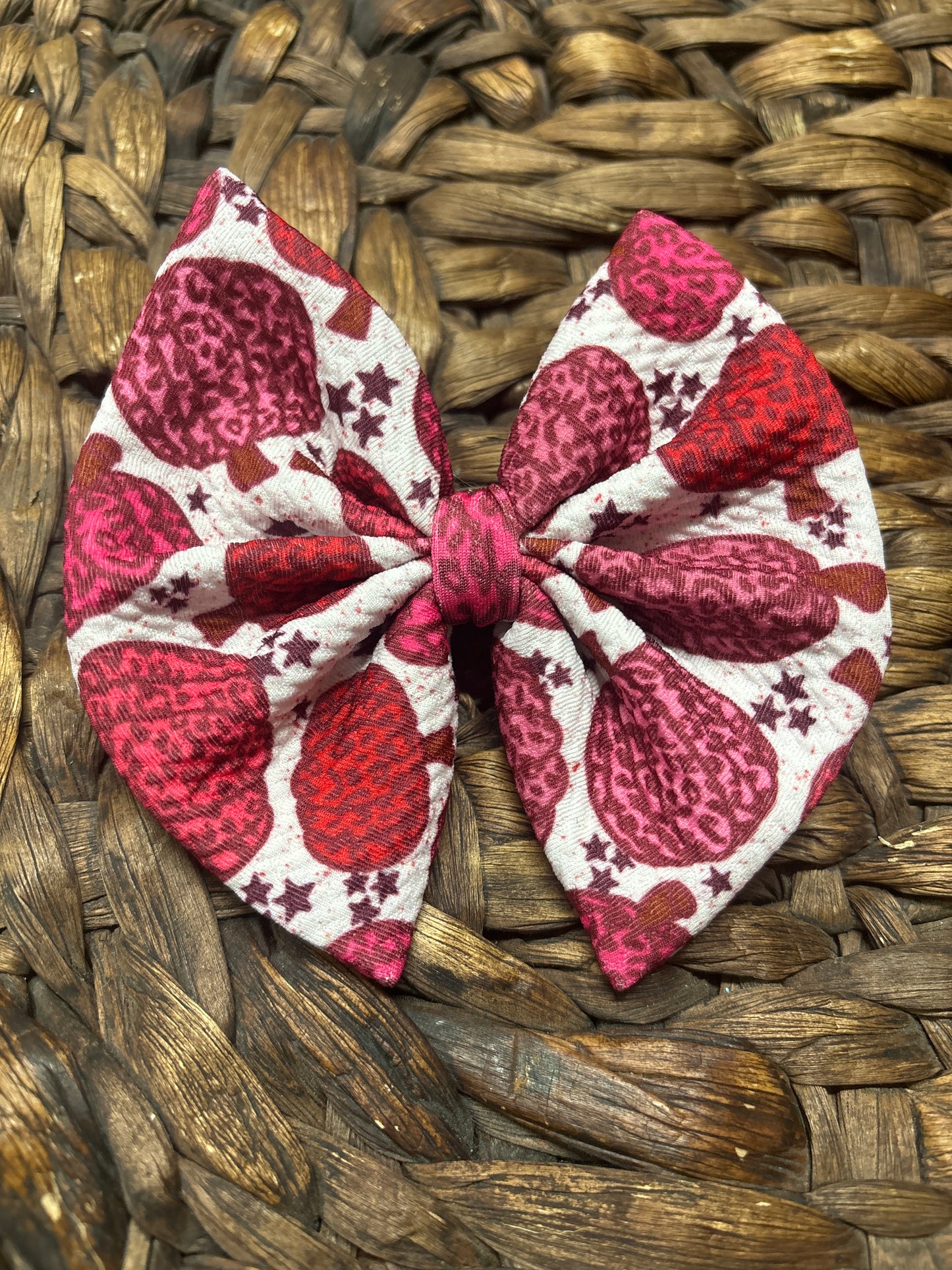 Pink leopard pumpkins regular bow