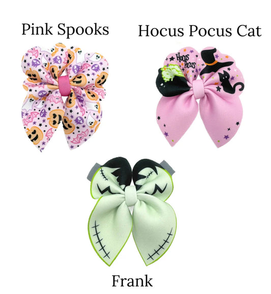 Pink Halloween sailor bows