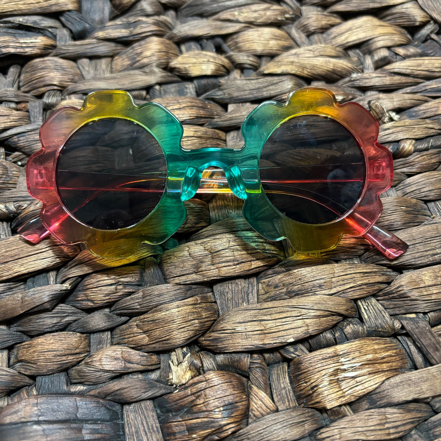 Tri color toddler floral sunnies