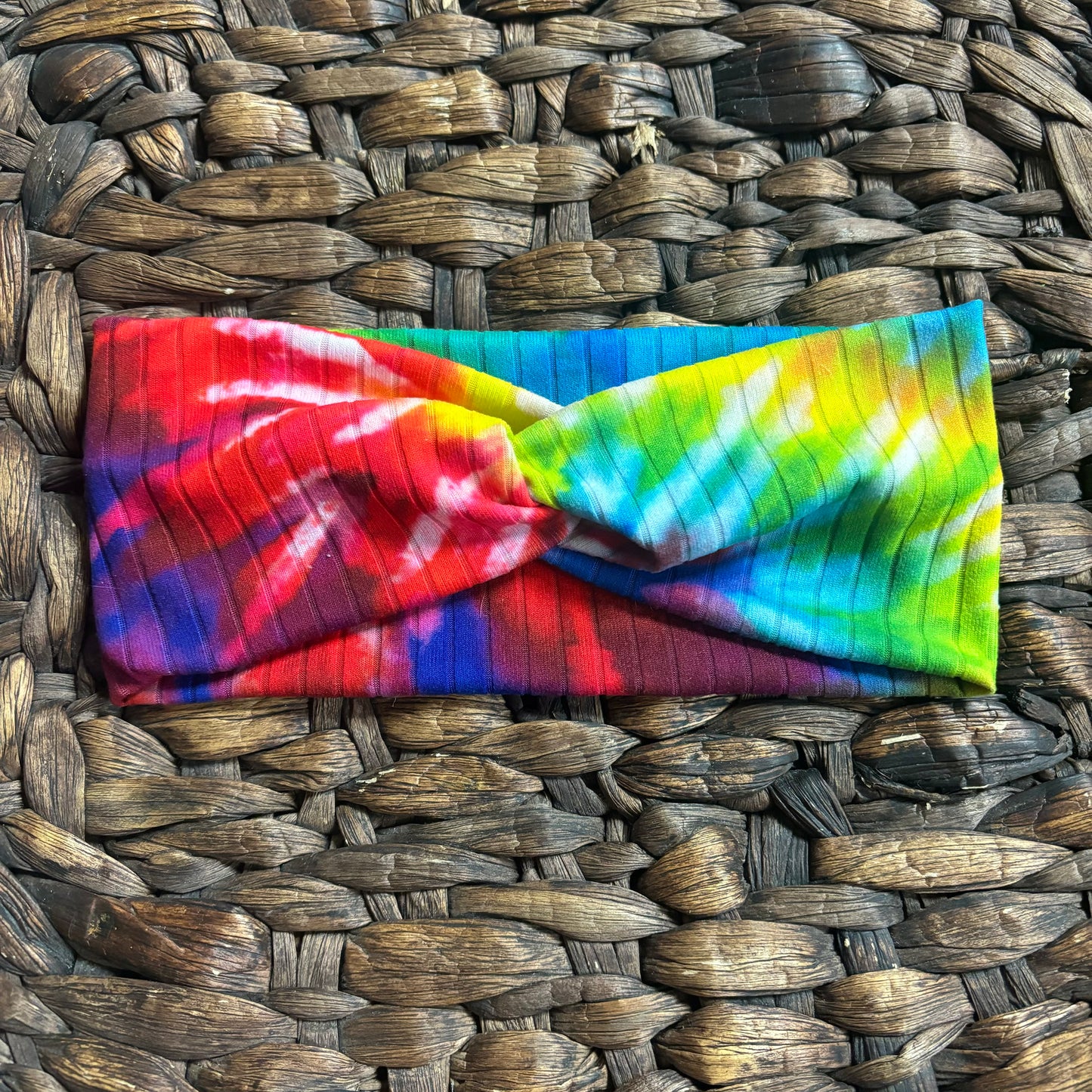 Tie dye twist headband