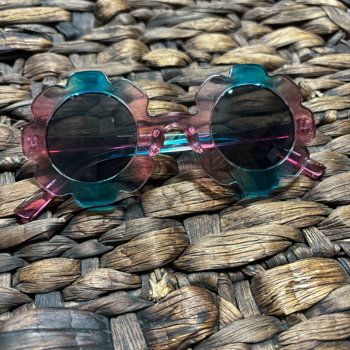 Blue/pink toddler flower sunnies