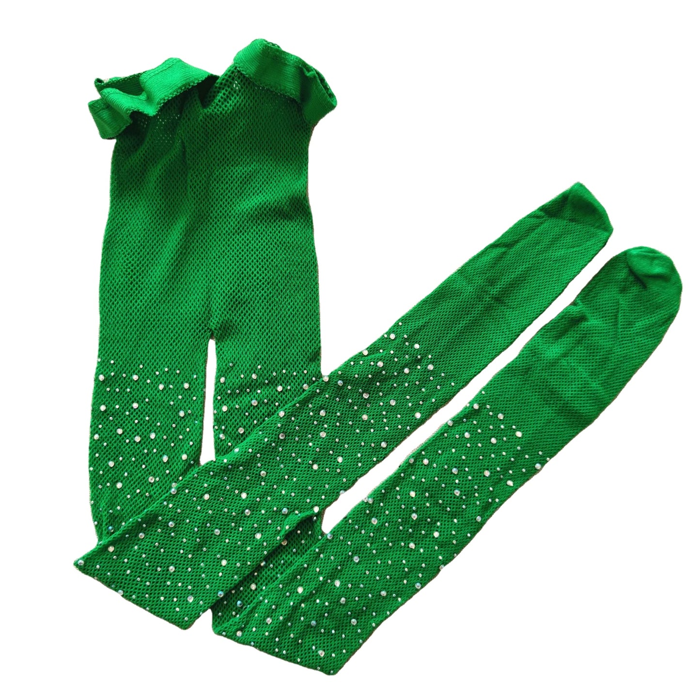 Emerald green bling tights