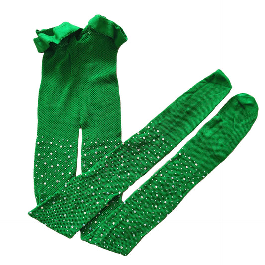 Emerald green bling tights