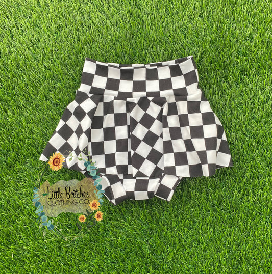 Checkered skirted -PREORDER