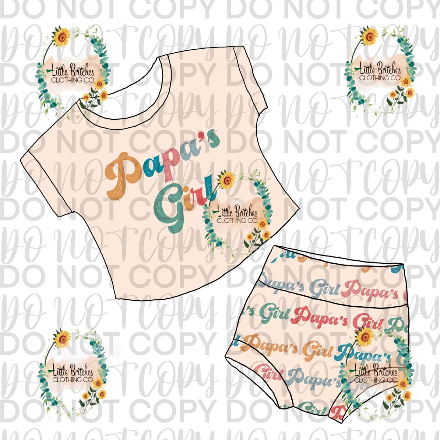 Papas girl lounge set- PREORDER