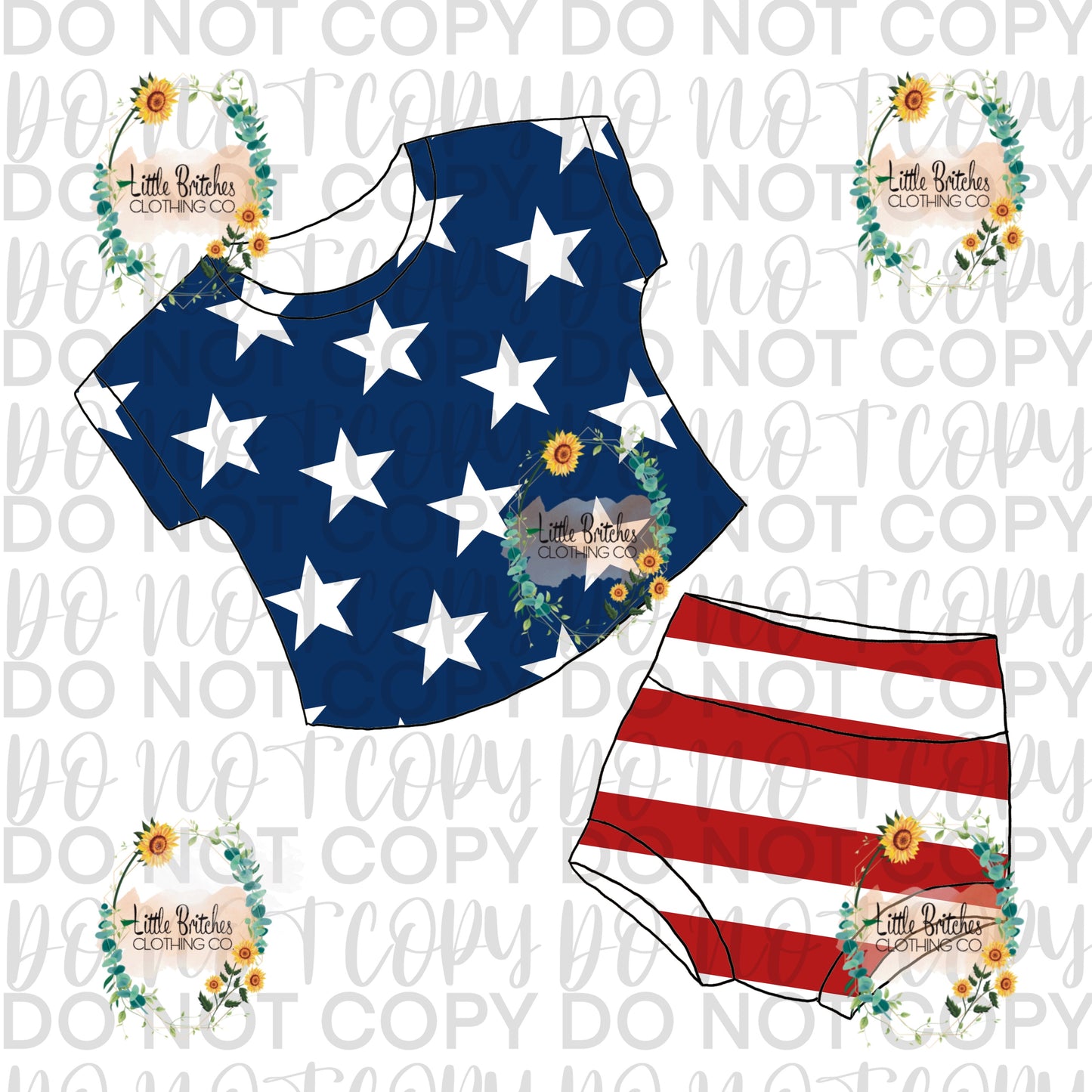 Stars and Stripes Lounge sets-PREORDER